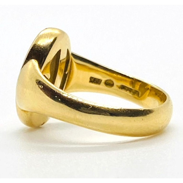 Tiffany & Co Peretti 18K 750 Rare Reversible Ring Signet Scarab 6.5