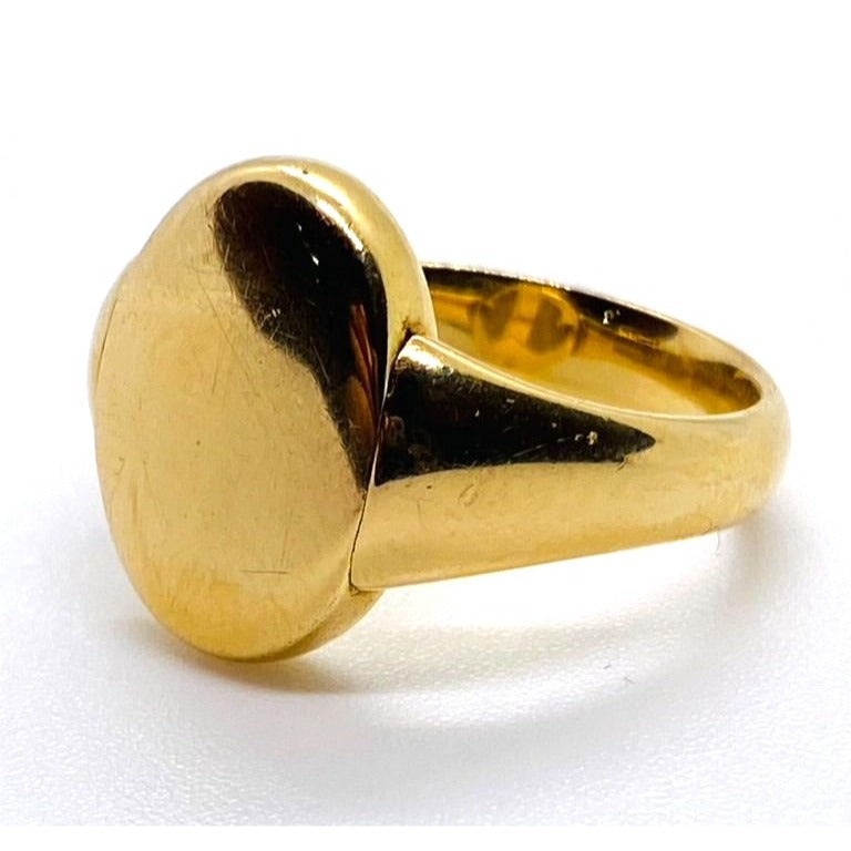 Tiffany & Co Peretti 18K 750 Rare Reversible Ring Signet Scarab 6.5