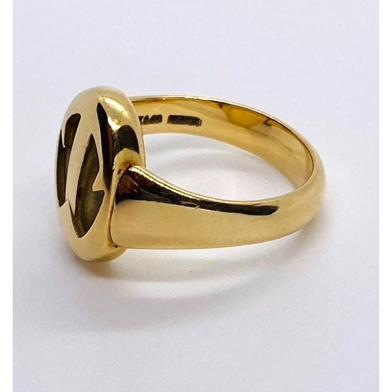 Tiffany & Co Peretti 18K 750 Rare Reversible Ring Signet Scarab 6.5