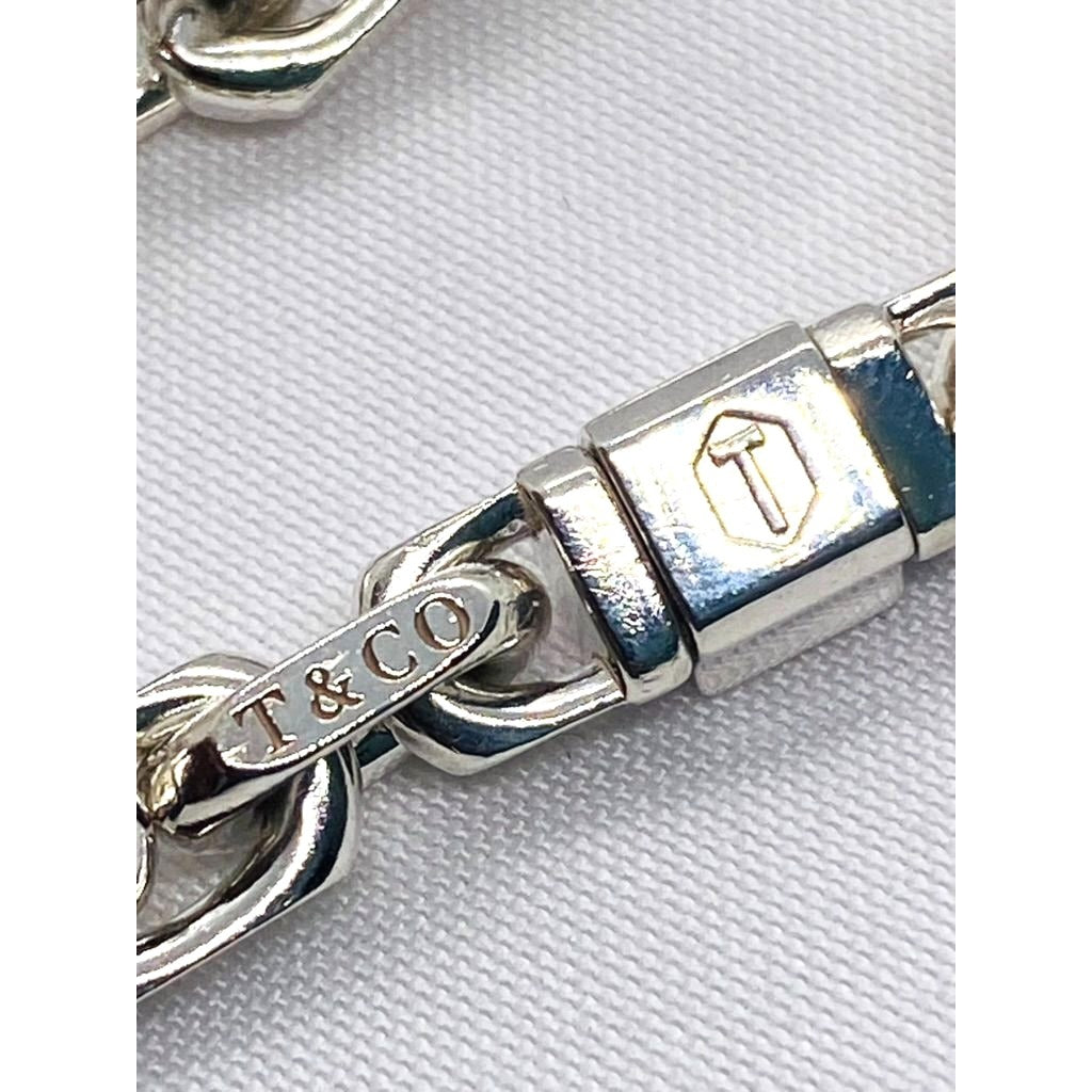 Tiffany & Co Makers Sterling Silver 925 18K 750 Bracelet 7.5"