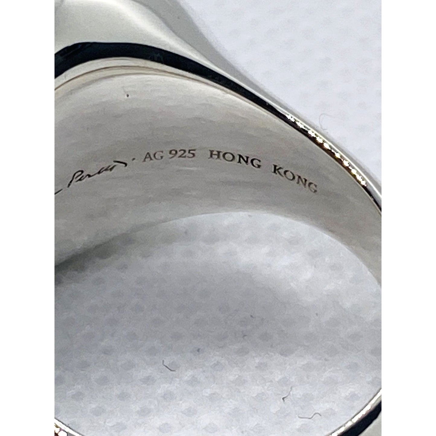 Tiffany & Co Elsa Peretti Chalcedony Sterling Silver Ring 925 Size 6