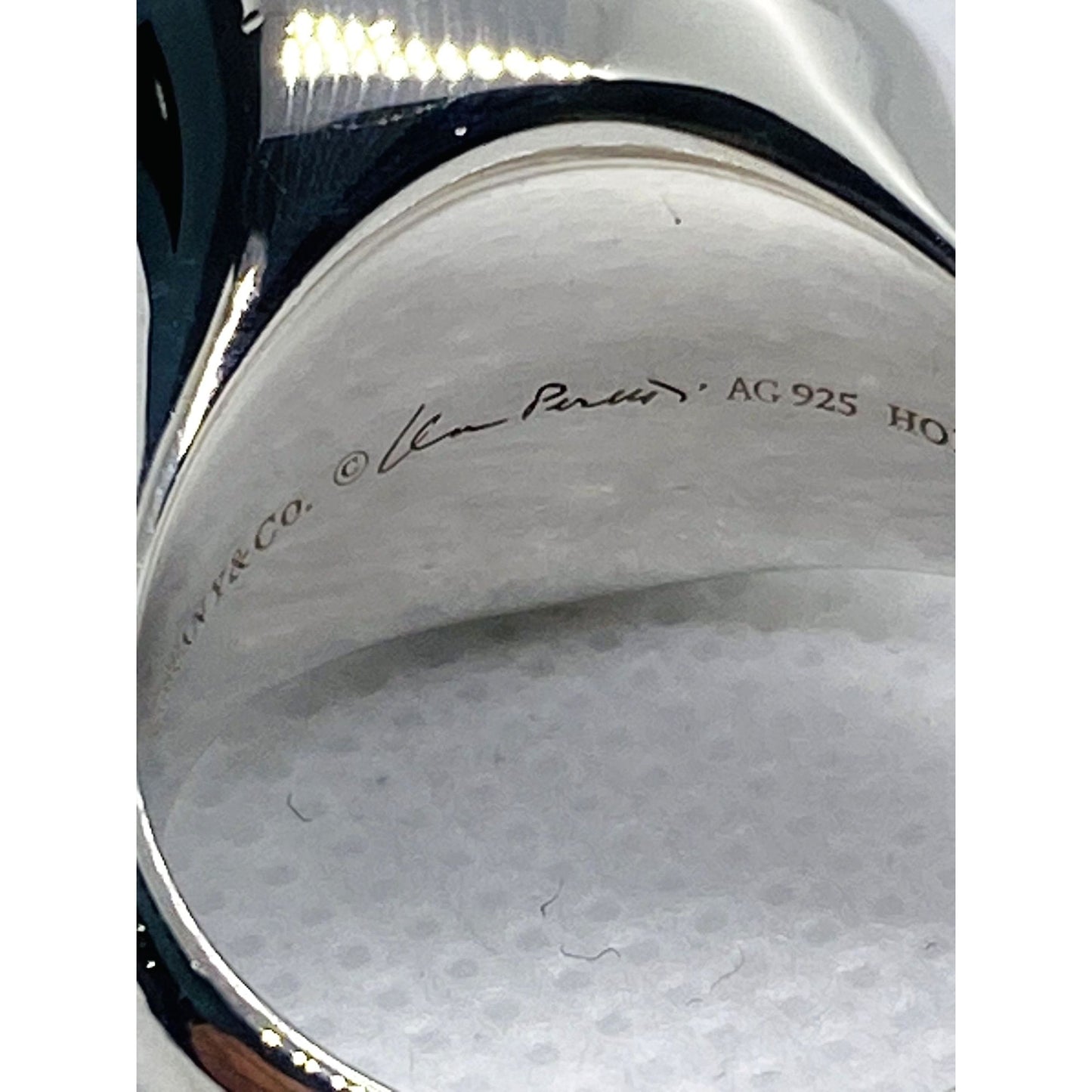 Tiffany & Co Elsa Peretti Chalcedony Sterling Silver Ring 925 Size 6