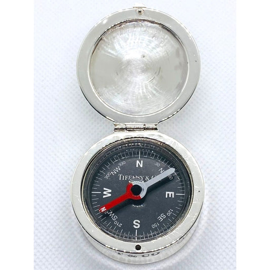 Tiffany & Co Sterling Silver 1837 Compass 42mm  READ!!!