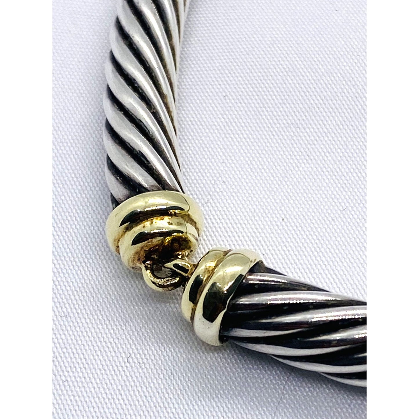 David Yurman Station Cable Chocker 14.5" Sterling Silver 925 7.2mm Cable