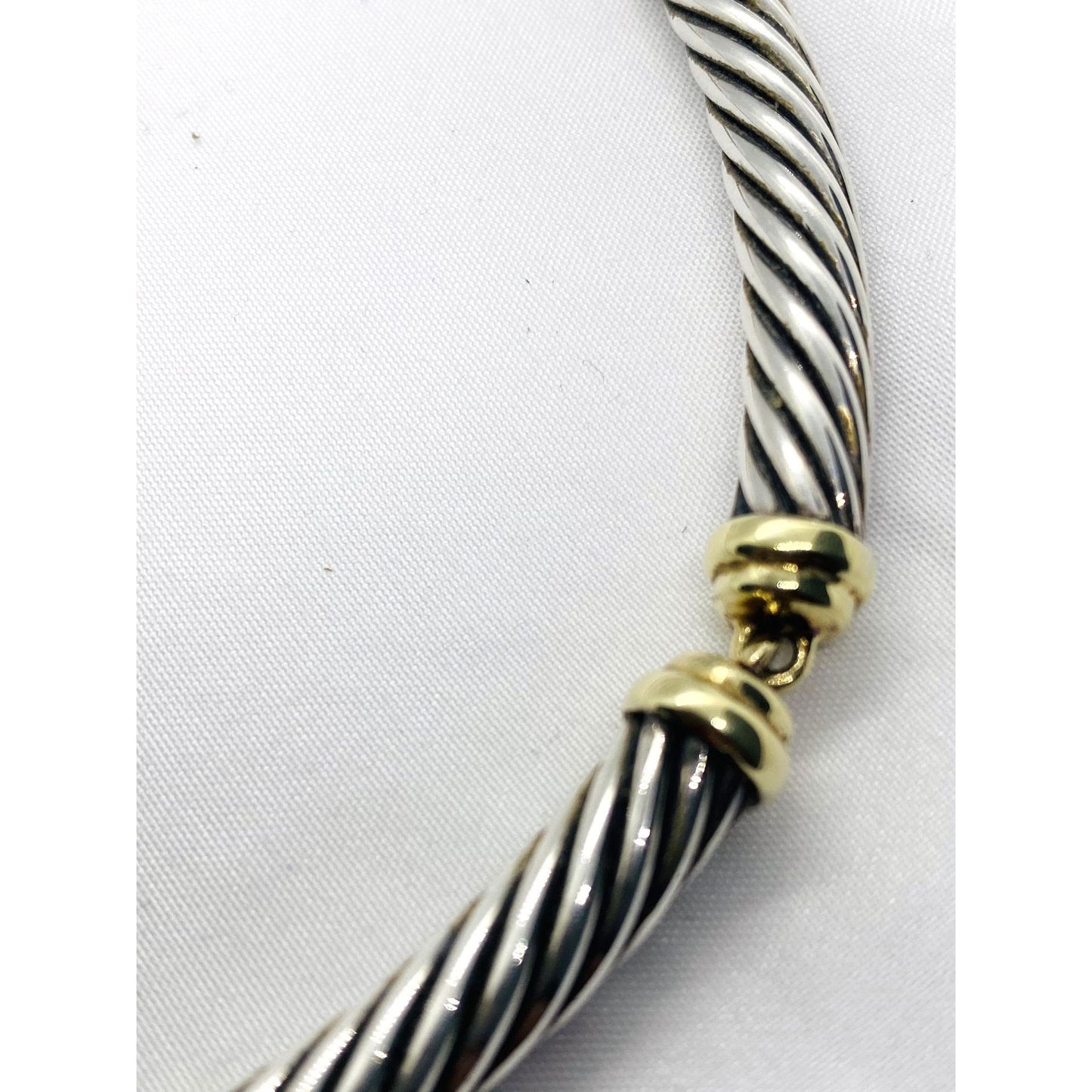 David Yurman Station Cable Chocker 14.5" Sterling Silver 925 7.2mm Cable