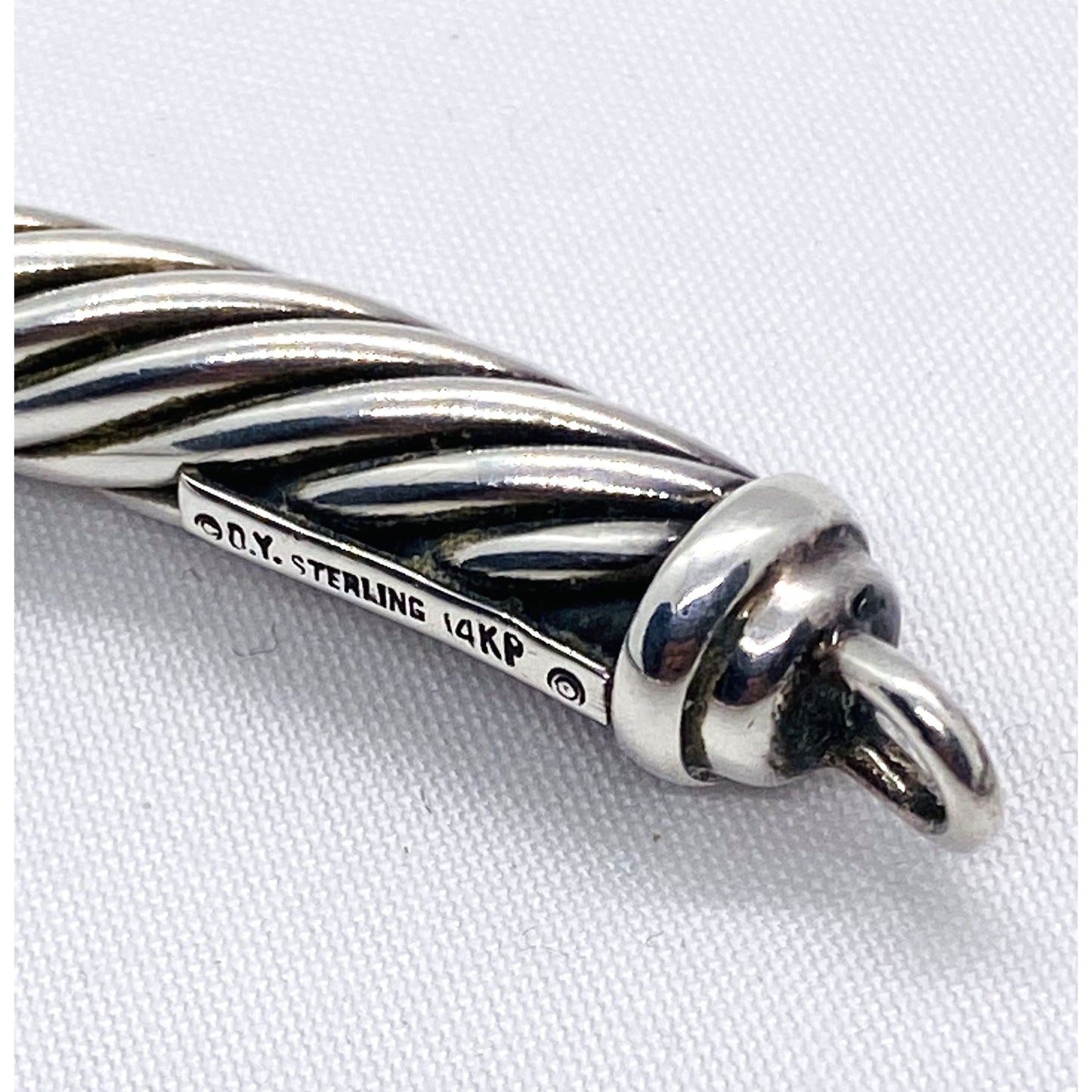 David Yurman Station Cable Chocker 14.5" Sterling Silver 925 7.2mm Cable