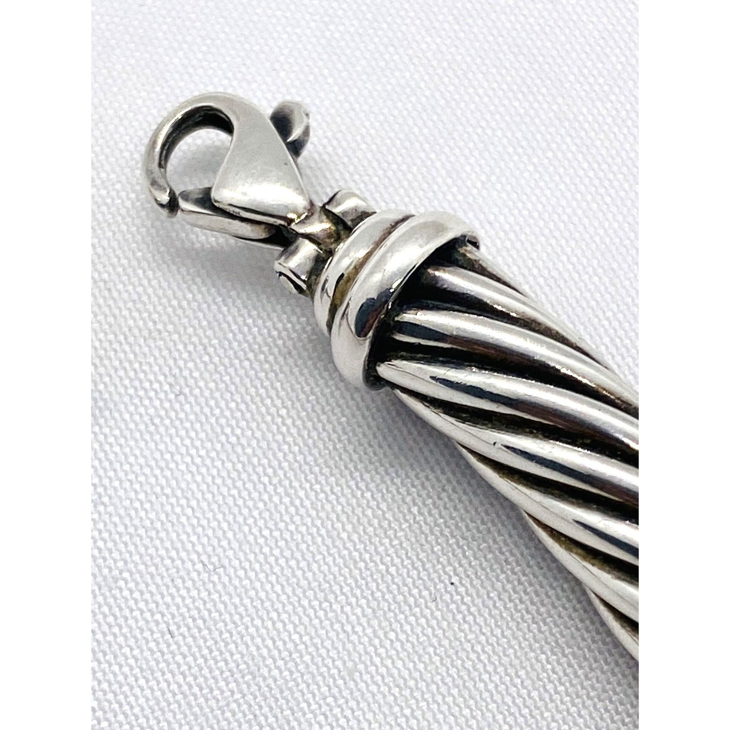 David Yurman Station Cable Chocker 14.5" Sterling Silver 925 7.2mm Cable