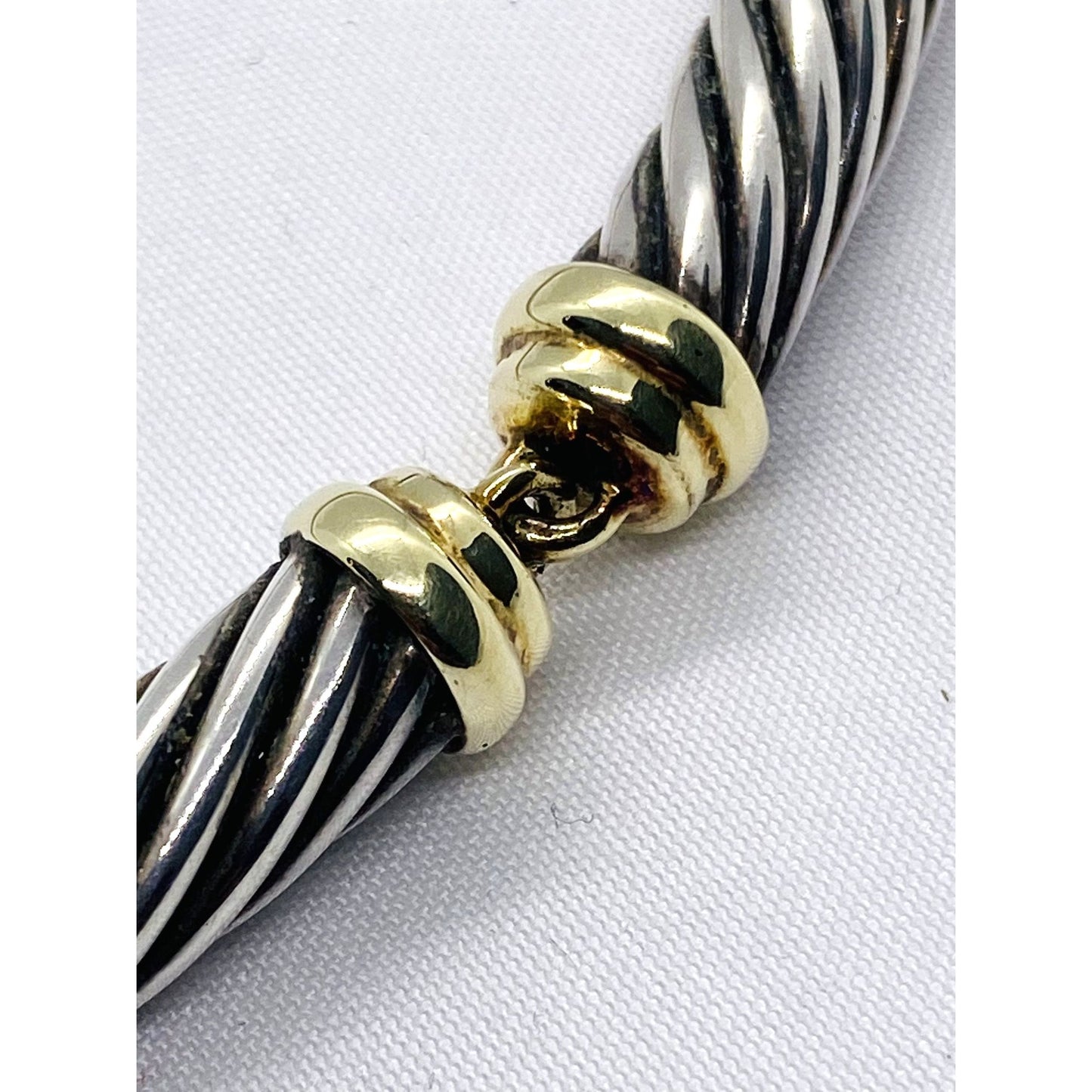 David Yurman Station Cable Chocker 14.5" Sterling Silver 925 7.2mm Cable
