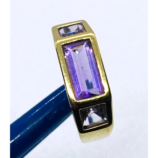 Tiffany & Co Paloma Picasso 18K Amethyst Ring Size 7