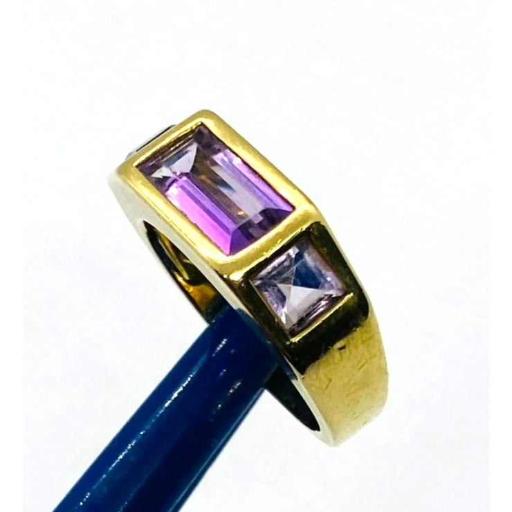 Tiffany & Co Paloma Picasso 18K Amethyst Ring Size 7