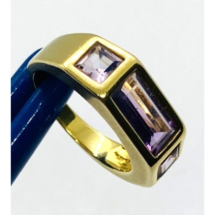 Tiffany & Co Paloma Picasso 18K Amethyst Ring Size 7