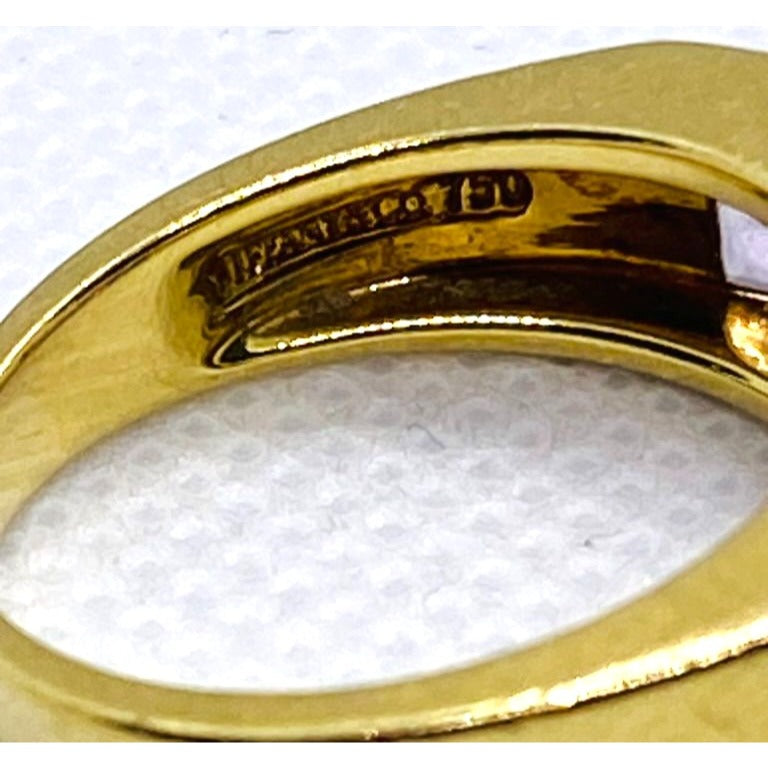 Tiffany & Co Paloma Picasso 18K Amethyst Ring Size 7