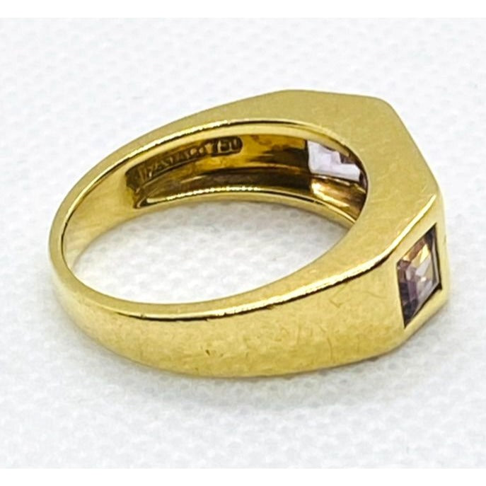 Tiffany & Co Paloma Picasso 18K Amethyst Ring Size 7