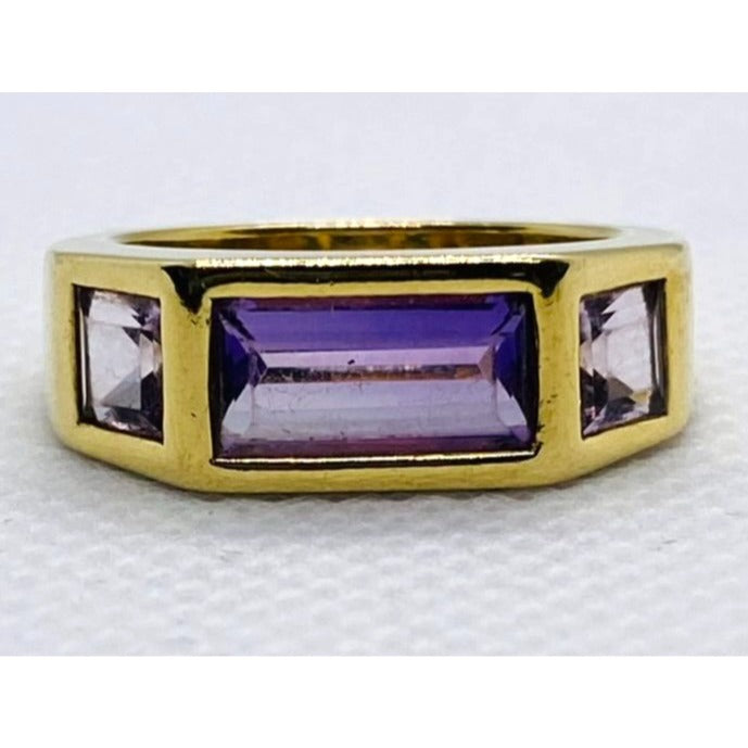 Tiffany & Co Paloma Picasso 18K Amethyst Ring Size 7