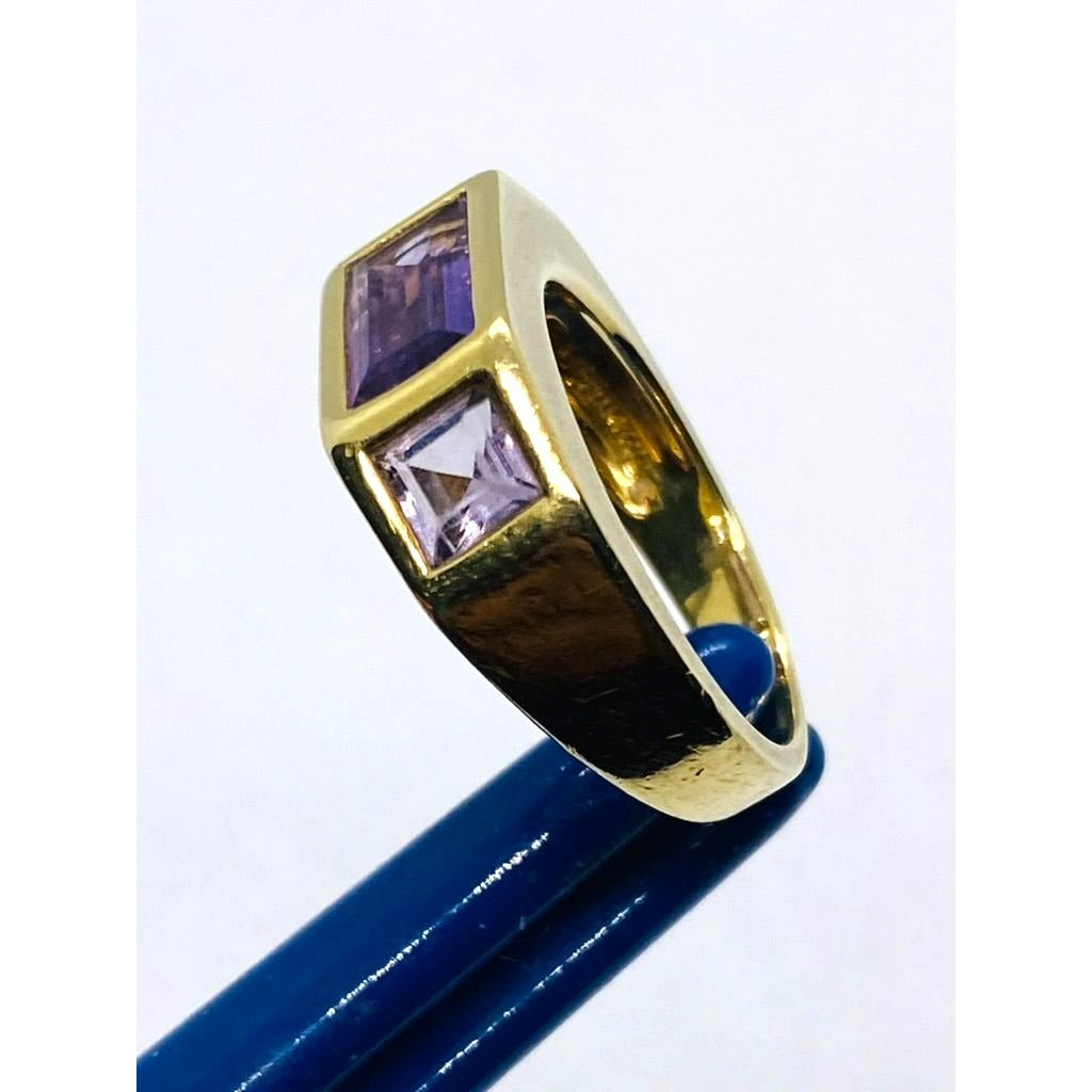 Tiffany & Co Paloma Picasso 18K Amethyst Ring Size 7