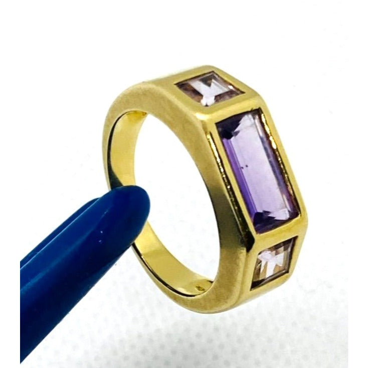 Tiffany & Co Paloma Picasso 18K Amethyst Ring Size 7