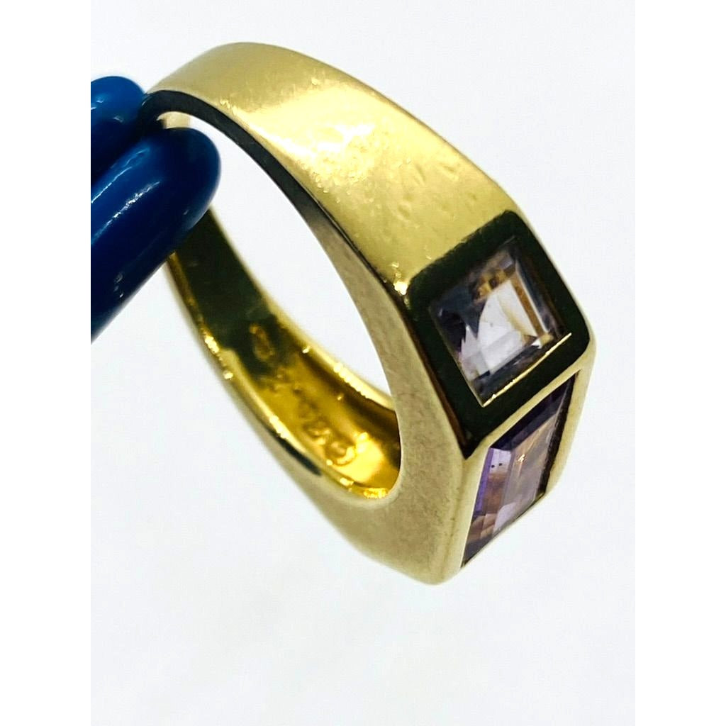 Tiffany & Co Paloma Picasso 18K Amethyst Ring Size 7