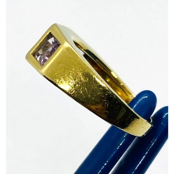 Tiffany & Co Paloma Picasso 18K Amethyst Ring Size 7